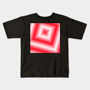 Red tilted squares Kids T-Shirt